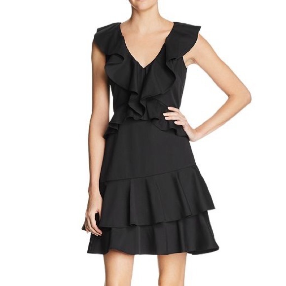 Lucy Paris Dresses & Skirts - NWT Lucy Paris Black Ruffle Mini Dress